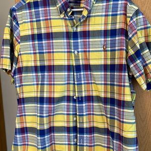 Plaid Polo Button up